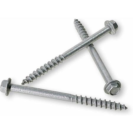 Simpson Strong-Tie Lag Screw, #9, 2-1/2 in, Steel, Galvanized Hex Hex Drive SD9212R100-R